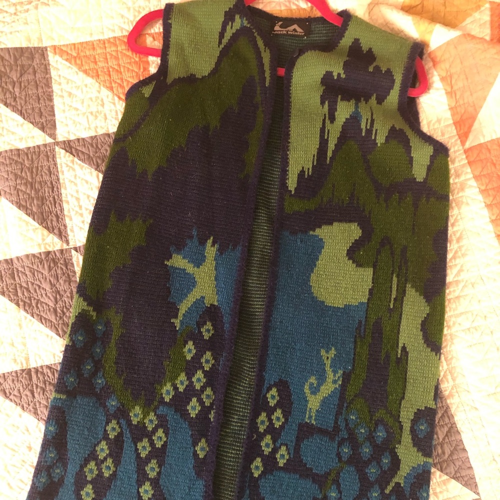 Retro Intarsia Sweater Vest by Jack Winter